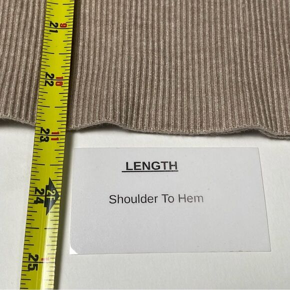 Tahari Super Soft Striped Mock Neck Tunic Sweater Women's Size Small - Picture 15 of 16